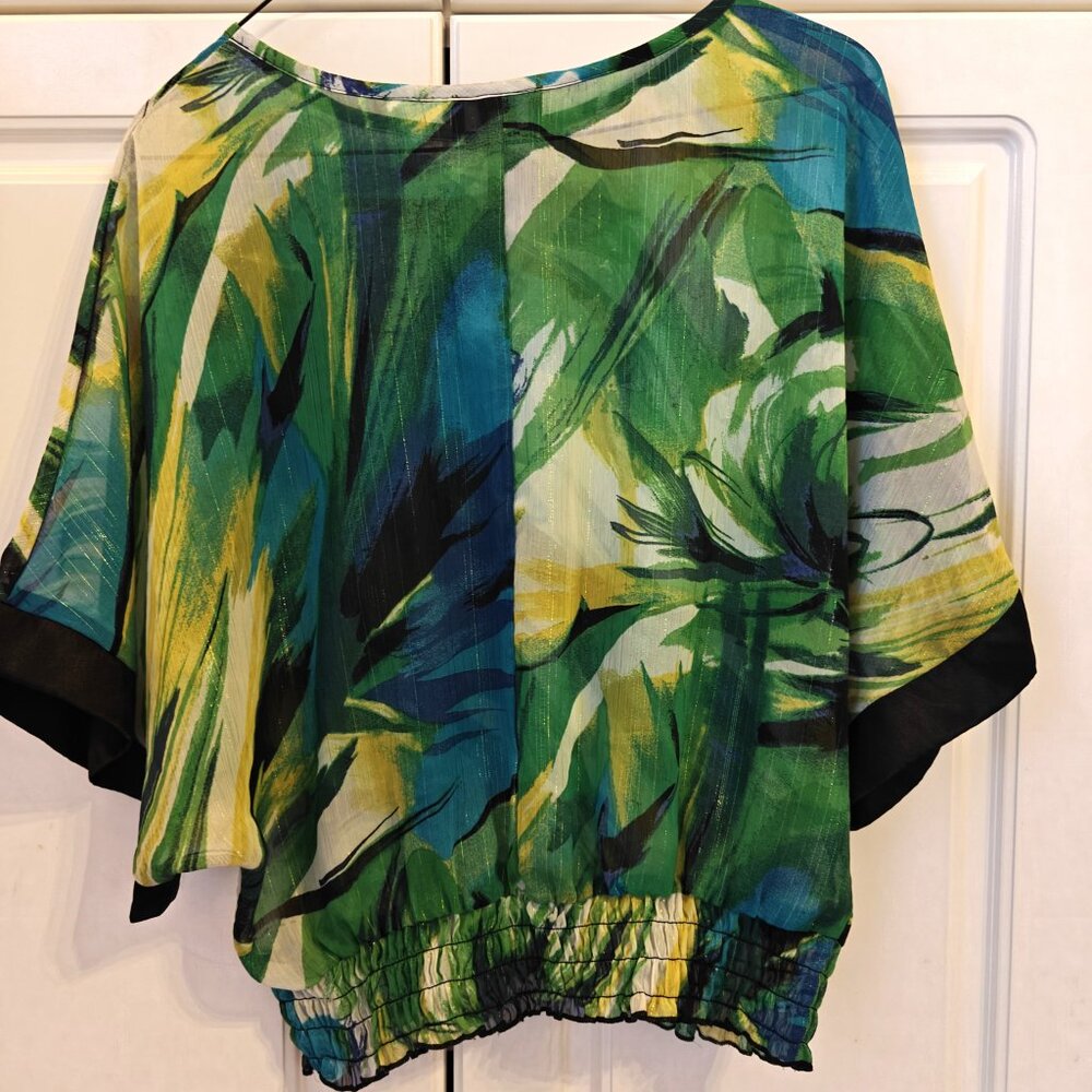 IZ Byer California Green/Teal/White Top, Size Small - Picture 2 of 2